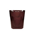 00410 Burgundy Bagsavr Trash Bin Plus Grocery Bag Holder