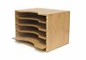 026914811006 Lipper International Bamboo Wood File Organizer With Dividers