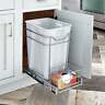 075381321020 Closetmaid Premium Cabinet Trash Bin Silver 075381321020 Closetmaid Premium Cabinet Trash Bin Silver