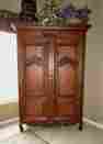 1016-904 Custom French Country Entertainment Armoire Or Pantry Cabinet Cupboard