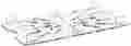 711841071 1029507 Carlisle Topnotch Polycarbonate Drain Shelf 25cm 0.6cm Length X 16cm