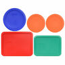 1091198 Pyrex Orange Blue Green Red Lid Set 681920958840 1091198 Pyrex Orange Blue Green Red Lid Set 681920958840
