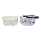 1127226 Pyrex 4-cup Blue White 071160105591