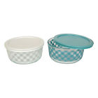 1127313 Pyrex 4-cup Teal White 071160105638