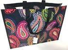 12492-591 Vera Bradley Market Tote Twilight Paisley Nwt