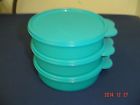 1405-13 Bowls 15 Aqua Cereal Tupperware Lids Packaging 18