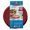 142-1661-2  Anchor Hocking Replacement Lid Set Of Lids Red 772418466425