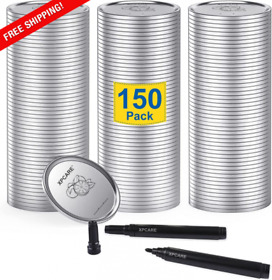 150p 150-count Wide Mouth Canning Lids 86mm For Mason Jars Ball Kerr Split Type Metal