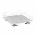 1516-1 Household Essentials Glidez Single Basket Sliding Cabinet Organizer White 787543823555