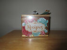 153187 Pioneer Woman Blossom Jubilee Recipe Box Decorated Wood New