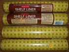 1608 Shelf Liner With Tack Back Adhesive Rubbermaid 4 Rolls Gold Basketweave No 071691016083