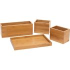 1809 2 Lipper Bamboo Piece Organizer Tray Boxes 026914180904