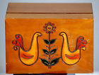 1970s Wooden Box Recipe Kitchen Handmade Primitive