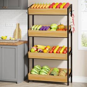 1easylife 036659310801 4-tier Vegetable And Fruit Storage Retail Display Rack Stand