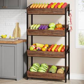 1easylife 648722214956 4-tier Vegetable And Fruit Storage Retail Display Rack Stand 1easylife 648722214956 4-tier Vegetable And Fruit Storage Retail Display Rack Stand