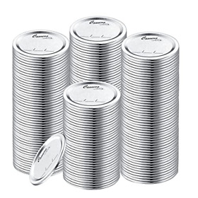 200-count 86mm Wide Mouth Canning Lids For Ball Kerr Jars Metal Mason Jar