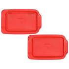 233-pc-rc-wh 2 Pyrex Replacement Lid White Plastic Rectangle Cover For 693892574553