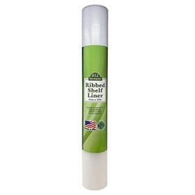 24inch X 20foot Clear Ribbed Waterproof Nonadhesive Plastic Shelf Liner For Use In Kit