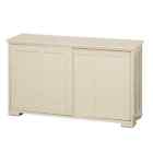 250592 Unbranded Antique White Cabinet Sliding Doors Kitchen Dining 675902638011