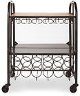 25398182503 Unbranded Artesa Gourmet Basics Hadamar Folding Bar Cart