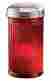 26-0729r Miles Kimball Red Glass Sugar Dispenser 840853121947
