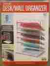 291794 Wire Wall Desk Organizer Seville Classics Home Office Chrome 6 Letter Trays 017641425611