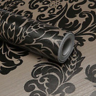 300208 Simplelife4u Black Damask Self-adhesive 600748692187