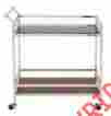 3275805 23975 Benzara Adorable Steel Wood Glass Roll Cart Id 758647239757