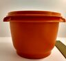 338-38 Vintage Tupperware Servalier Round Bowl Orange