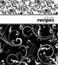 C8.50-ca 38890 Brownlow Kitchen Gifts Recipe Binder Black White 703800038890
