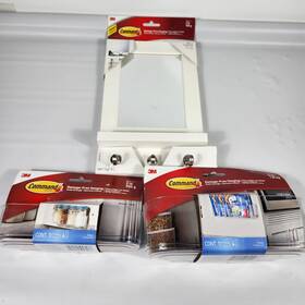 3m 638060923528 Command Mirror Organizer And 2 Storage Caddys