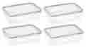 1098447 4.5-cup Kitchen-1098447 Snapware Airtight Rectangle Container With Purple Seal Pack Of 711717429021