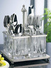 400885 Godinger Metal And Glass Flatware Caddy 7445005589557