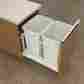 4032146208 Us Futaba Double 36 Quart Pullout Waste Container W Soft Close Slides White