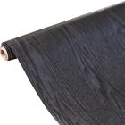 43238-43919 Ezpaper Black Wood Contact Paper Self Adhesive Shelf Vinyl Film