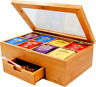 4335468072 Ecbanli Bamboo Tea Box With Small Drawer Taller 691163783895 4335468072 Ecbanli Bamboo Tea Box With Small Drawer Taller 691163783895