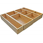 43457-83919 Softwalking Bamboo Drawer Organizer And Storage Box Dividers 673257728258
