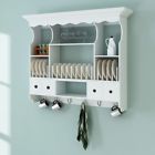 45640 White Kitchen Wall Cabinet Antique Wood Organizer With 822434845640