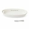 46000097 Mud Pie Farmhouse Inspired Serving Bowl Body Bread Basket Set