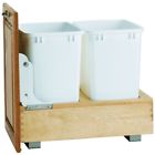 Stockblowout13 4wc-18dm2 Bottom Mount Double Bin Trash Can 090713005232