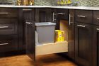 4wcbm-15dm-1 Single Bottom Mount Wood And Silver Waste 090713034003