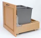 4wcbm-2430dm-2 Qt Double Bottom Mount Wood Waste Bin 090713035017