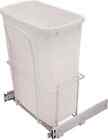 503.12.762 Hafele White 35 Quart Single Pull Out Waste Bin Jg629