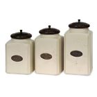 5358-3 Kitchen - Ivory Canisters 5 3 Accessories Set Imax 9-10-11 " 5358-3 Kitchen - Ivory Canisters 5 3 Accessories Set Imax 9-10-11 "
