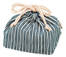 5830 Ya Tatsumi Hakoya Drawstring Bag Navy Blue And 689741167847
