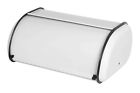 58670 White Metal Bread Box Organized Storage Durable Coated Stainless Steel