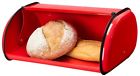59295 Bread Box Metal Red Stainless Steel High Quality Inches Modern