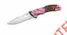 5bk-parent Buck Bantam Blw Hunting Knife Mossy Oak Pink Blaze Camo New Pocket Blade Lock