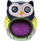 61466211067 Boston Warehouse Scrubby Sponge Holder Artsy Owl Collection 026602110671