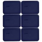 6275303 Pyrex Rectangle Dark Blue Cup Storage Lid For 682440187796